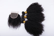 Load image into Gallery viewer, Kinky Curly Brazilian Virgin Hair 3 Bundles with Free Closure Free Shipping - Jilly Hair